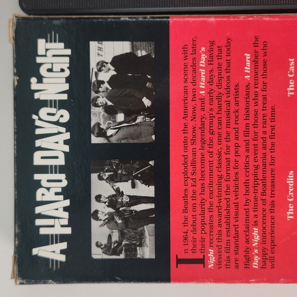 THE BEATLES A Hard Day's Night VHS HI Fi Stereo Mint Condition - Picture 3 of 12